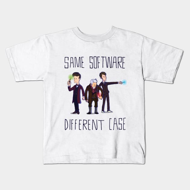 Same Software Different Case Kids T-Shirt by LorranNery